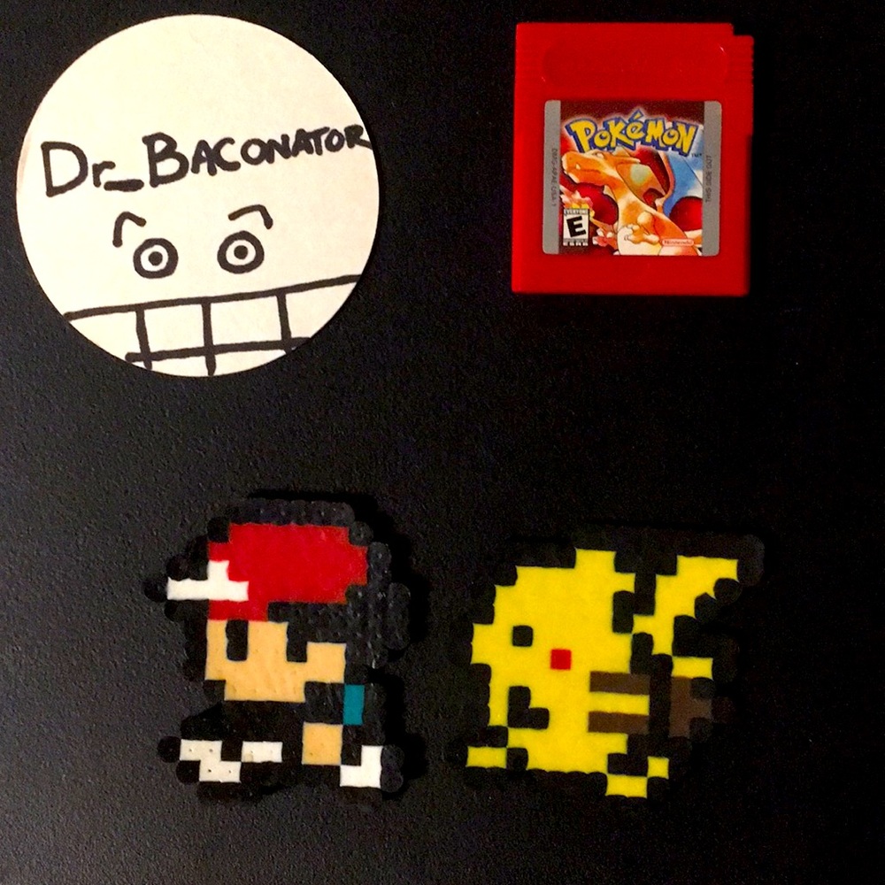 Pokemon Perler Art Set of 2 Ash and Pikachu